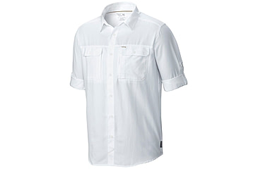 Image of Mountain Hardwear Canyon Long Sleeve Shirt - Men's, White, XXL, OM7043100-XXL