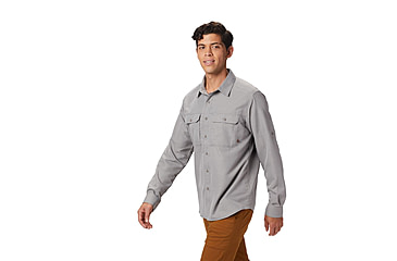 Image of Mountain Hardwear Canyon Long Sleeve Shirt - Men's, Manta Grey, Small, OM7043073-S