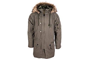 Image of Rothco Vintage N-3B Parka, Olive Drab, Extra Small, 9467-OliveDrab-XS