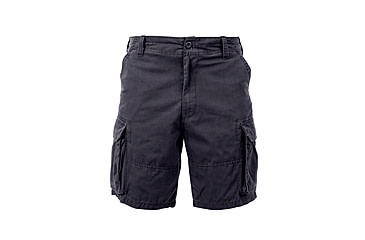 Image of Rothco Vintage Solid Paratrooper Cargo Short, Black, Small, 2130-Black-S