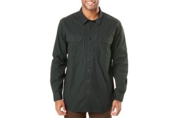 72466 S 5.11 Tactical Mens Expedition Long Sleeve Shirt Stone Wash Black Ash