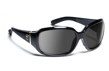 Image of 7 Eye Mistral Glossy Black SharpView Gray Sunglasses 580541
