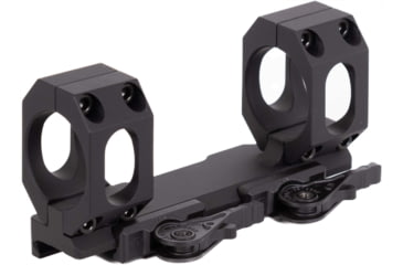 Image of American Defense Manufacturing Dual Ring Scope Mount Straight Up, Low Version for Bolt Guns and the need to bring Close to the Barrel, 1in Rings, Black, AD-RECON-SL 1 STD-TL