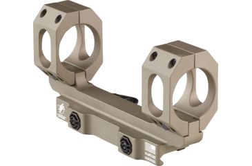 Image of American Defense Manufacturing Dual Ring Scope Mount Straight Up, Spaced Wide to Fit Larger Scoped Like SCHMIDT &amp; BENDER, 30mm Rings, Flat Dark Earth, AD-RECON-SW 30 STD FDE-TL