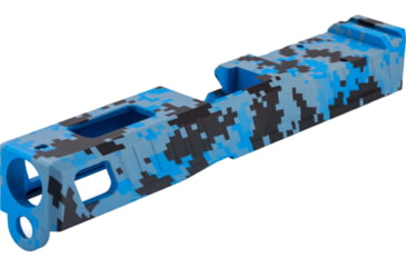Image of American Tactical Arms OPMOD ATA19 Badger Slide W/ Optic Cut, Glock 19, Gen 3, Blue Digital, SLD-ATA19-BDR-DIGI-BLUE-RMR