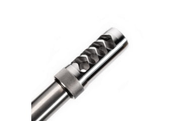 Image of Area 419 The Hellfire Match Self-Timing Muzzle Brake, 6.5mm, 5/8-24 Threads, Raw Stainless, 419HFMAT-SS-6.5-5824