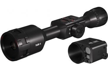 Image of ATN ThOR 4 Thermal Smart HD Rifle Scope, 1-10x19mm, Black, w/ Ballistic Laser Kit, TIWST4641A-KIT1