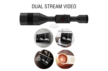 Image of ATN Thor 5 XD LRF 4-40x 1280x1024 12 Micron Smart HD Thermal Rifle Scope, 30mm Tube w/ Xtreme Definition 1.3 Megapixel Sensor, Multiple Patterns &amp; Color Options Reticle, Black, TIWST51210LRF