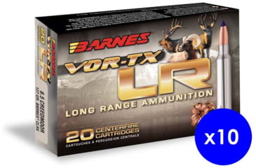 Image of Barnes Vor-Tx Long Range CenterfireRifle Cartridges, 6mm Creedmoor, LRX Boat Tail, 95 Grain, 200 Rounds
