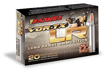 Barnes Vor-Tx Long Range Centerfire .338 Remington Ultra Magnum 250gr LRX BT Rifle Cartridges - 20 Rounds, 20, SBT