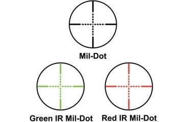 Image of Barska Illuminated Red/Green Mil-Dot Reticle