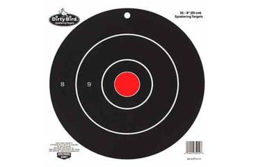 birchwood casey dirty bird splattering targets 8 inch bullseye round
