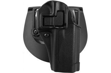 Image of BlackHawk CQC SERPA Holster w/ Belt Loop and Paddle, Right Hand, Black, For Glock 20/21 + S&amp;W MP, 410513BK-R