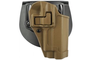 Image of BlackHawk CQC SERPA Holster w/ Belt Loop and Paddle, Right Hand, Coyote Tan, For Glock 19/23/32, 410502CT-R