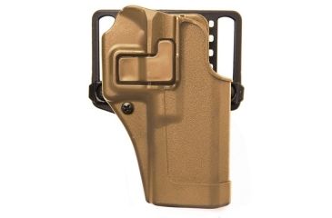 Image of BlackHawk CQC SERPA Holster w/ Belt Loop and Paddle, Right Hand, Coyote Tan, For Glock 20/21 + S&amp;W MP, 410513CT-R
