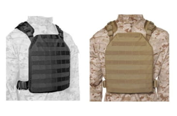 Image of BlackHawk Lightweight Plate Carrier Harness, Black, Coyote Tan