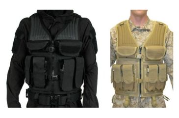 Image of BlackHawk Omega Elite Tactical Vest #1, Black, Desert Tan
