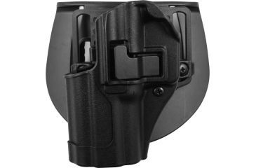 Image of Blackhawk Serpa CQC Concealment Holster with Matte Finish w/Belt Loop and Paddle, Black, Left Hand, Springfield XD, 410507BK-L