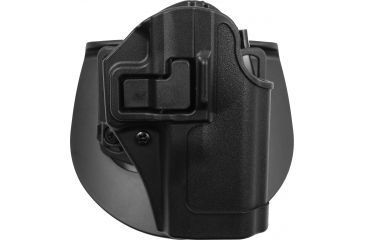 Image of Blackhawk Serpa CQC Concealment Holster with Matte Finish w/Belt Loop and Paddle, Black, Right Hand, Taurus 24/7, 410529BK-R
