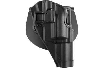Image of Blackhawk Serpa CQC Concealment Holster with Matte Finish w/Belt Loop and Paddle, Black, Right Hand, Taurus Judge, 410540BK-R