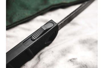 Image of Boker Plus Kalashnikov OTF Bowie Automatic Folding Knife, 3.54in, D2, Aluminum Black Handle, 06EX350