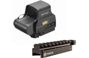Image of EOTech EXPS2 Red Dot Sight - 2-dot Reticle w/ Kinetic Development Group SIDELOK Universal Scope Riser EXPS2-2-KIT7