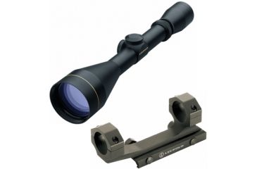 Image of Leupold VX-1 3-9x50mm Rifle Scope, Matte Black, Duplex Reticle 113882 w/ Mark 2 Integrated Mount System, 1 in Ring 113882-KIT1