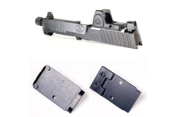 Image of C&amp;H Precision Weapons FN 509 Adapter Plate, Trijicon RMR/SRO, Holosun, 407C, 507C,508C, 508T, Black, FN509-RSH