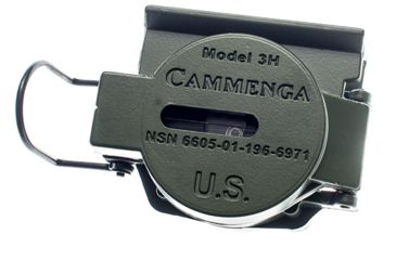 Image of Cammenga Tritium Compass 3H - Northern Hemisphere, Olive Drab, NSN 6605-01-196-6971, 3H