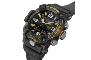 Image of Casio Tactical G-Shock Mudmaster Ani-Digi Watch, Black/Yellow, One Size, GGB100Y-1