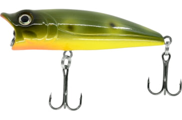 Image of CHUBBS Topwater Popper, 2 1/2in, 7/16oz, #4 Hook, Olive, YPOP-205