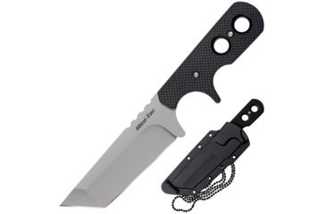 1-Cold Steel Mini Tac 6.5in Tanto Fixed Blade Neck Knife