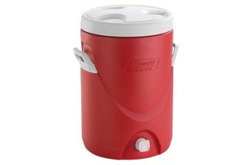 Image of Coleman 5 Gal Beverage Cooler, GLBL, Red 3000001044