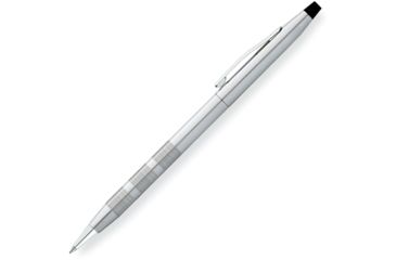 Cross Century Classic Satin Chrome Ballpoint Pen With Medium Nib & Black Ink 