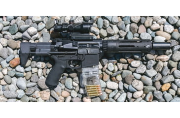 Image of Cross Industries Ar15 10/10 Coupling Pistol Magazine, Set of 2, Transparent Smoked, CM10AR15P55645B