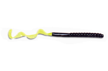 Image of Culprit Original Worm Worm, 10, 7.5in, Black/Chartreuse Tail, C720-25