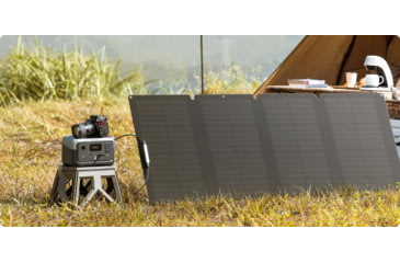Image of EcoFlow RIVER 2 w/ 1 Solar Panel, 110W, Black, RIVER2-110-1-US