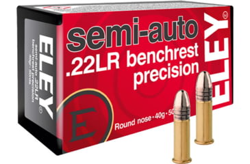 Eley Ammunition Eley Ammo Precision .22lr 40gr Semi-auto Benchrest 50-pack, 50, LRN