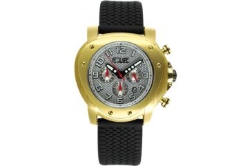 Image of Equipe Grille Watches - Men's - 54mm Case, Quartz Movement, Black/Gold, One Size, EQUE208