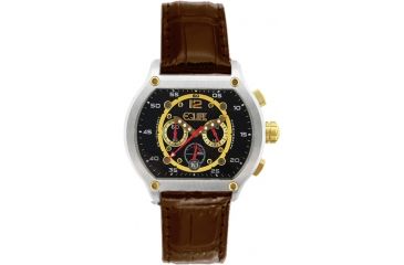 Image of Equipe E717 Dash Watches - Men's - 48mm Case, Quartz Movement, Brown/Yellow, One Size, EQUE717