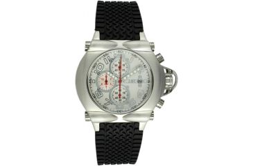 Image of Equipe Q601 Rollbar Watches - Men's - Timer and Date Subdials, Quartz, Silver/White, One Size, EQUQ602