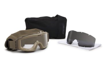 Image of ESS Profile NVG Goggles w/Clear &amp; Smoke Gray Lenses, Tan 499, 740-0127