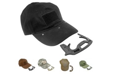 Image of FAB Defense Gotcha Tactical Cap w/Self-Defense Tool, Black, Brown, Digital Camo, Flat Dark Earth, OD Green