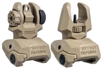 Image of FAB Defense Top Mounted Deployable Front and Rear Sight, Flat Dark Earth, FX-FRBSKITT