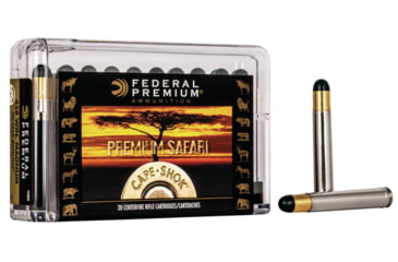 Federal Premium CAPE-SHOK .458 Winchester Magnum 500 Grain Woodleigh Hydro Solid Centerfire Rifle Ammunition, 20