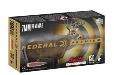 Image of Federal Premium Rifle Ammo, .270 Winchester Short Magnum, Swift Scirocco Polymer Tip, 130 grain, 20 Rounds, P270WSMSS1