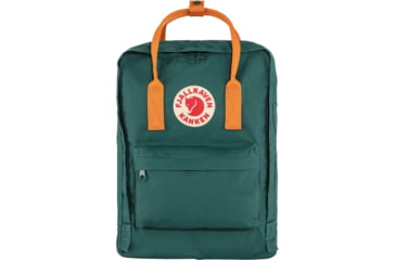 Image of Fjallraven Kanken Daypack, Arctic Green-Spicy Orange, One Size, F23510-667-206-One Size
