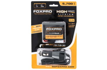 Image of FoxPro High Capacity Battery and Car Charger 6,700 mAh, HIBATTCHG