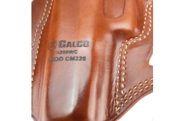 Image of Galco Combat Master Concealment Leather Holster - Right Hand, Tan, For Glock 20/21/37 CM228