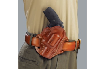 Image of Galco Combat Master Concealment Leather Holster - Right Hand, Tan, S&amp;W M&amp;P .45 4 in. CM476